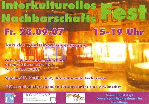 interkulturelles fest Frontside