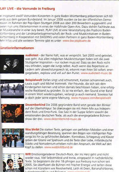 playlive 2008 s�dlicher oberrhein Backside